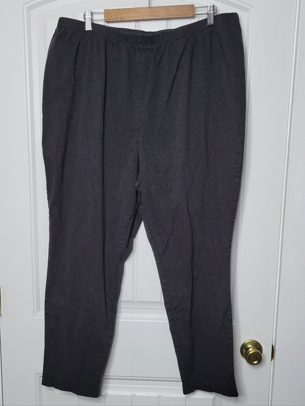 Catherines Everyday Fit Charcoal Straight Leg Pants